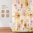 thumbnail image 2 of Shower Curtain Dandelion Floral, Watercolor Flowers Shower Curtain, Boho Natural Colorful Shower Curtains for Home Bathroom Decor, Waterproof Polyester Curtain Sets with 12 Hooks, 72" x 72", 2 of 6
