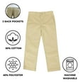 thumbnail image 4 of Boy's Flat Front School Uniform Pants, 4 of 5