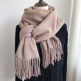 thumbnail image 1 of Long Scarf Windproof Soft Stylish Lady Classic Plaid Pattern Thermal Scarf, 1 of 4