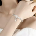 thumbnail image 3 of K-KED Fashion Silver Cross Cuff Bracelet Men Adjustable Stainless Steel Bangle Jewelry-#13, 3 of 7