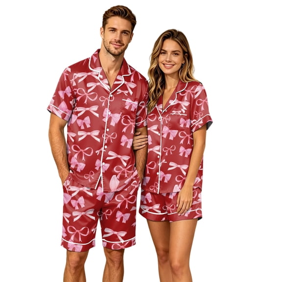 Halloween Pajama Womens Pajama Sets Fall Winter Pajamas Short Sleeve Pjs Top and Pants Matching Sleepwear