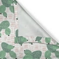 thumbnail image 5 of Ambesonne Cactus Grommet Curtain, Tropical Succulent Art, 50" x 120", Fern Green Black, 5 of 6