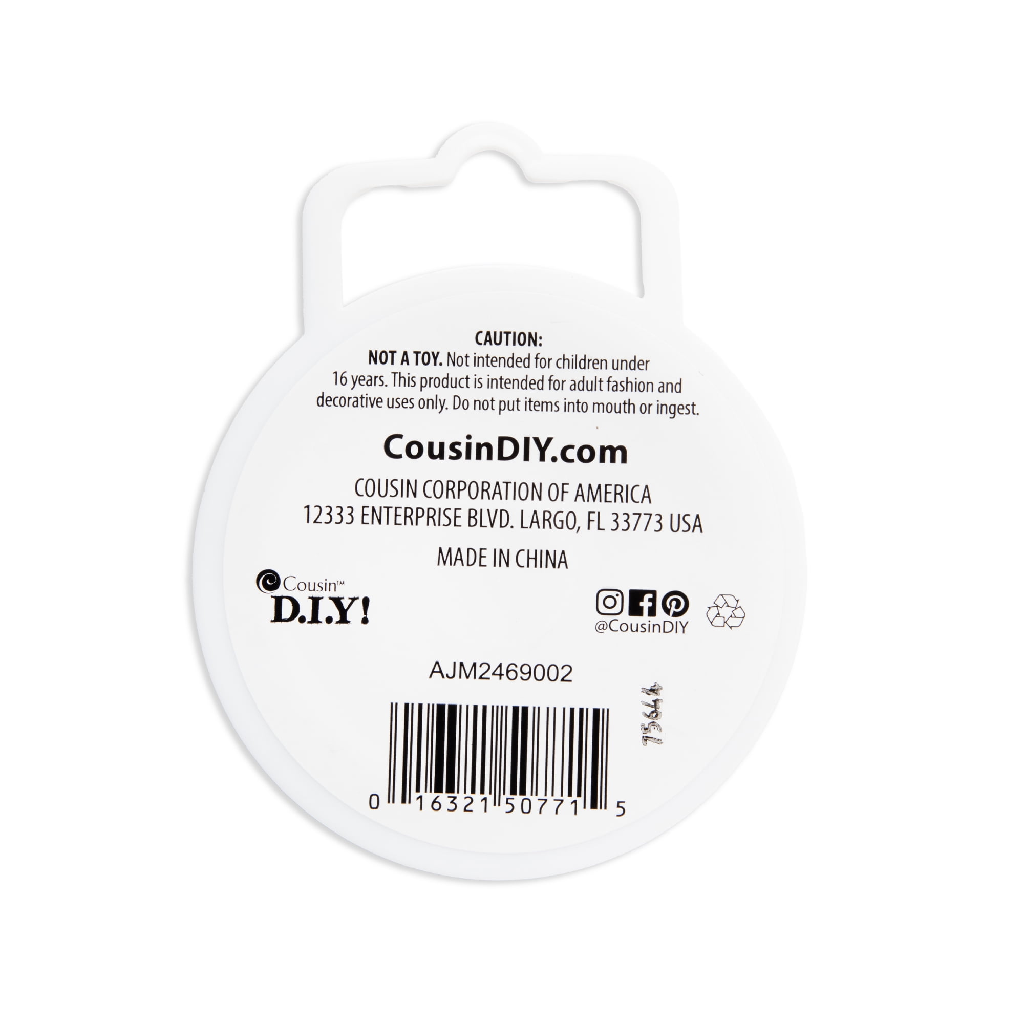 Cousin DIY Nylon Beading Thread, Black, 30 Gauge, 300 ft Roll, Jewelry and Craft