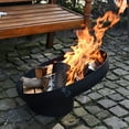 thumbnail image 2 of Esschert Design Steel Sloping Fire Bowl, 23.5" dia., 2 of 4