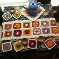 thumbnail image 6 of Handmade Crochet Wool Table Runner Teapot Cushion Pad Coaster Set of 8 for Home Living Room Dining Table Decoration, 6 of 10