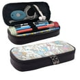 thumbnail image 2 of Cinnamoroll Pencil Case Leather Holder Office Buggy Pouch Zipper Pen Stationery Bags, 2 of 6