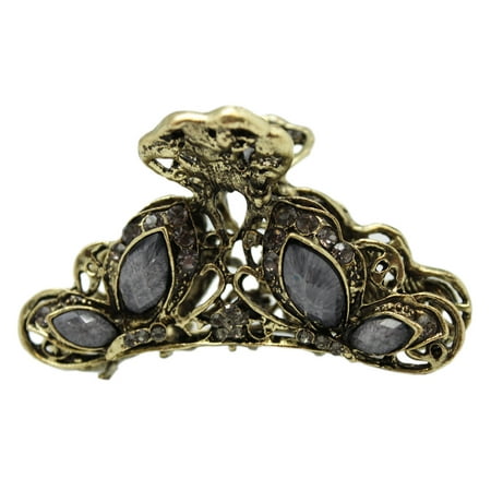 hair butterfly clip claw rhinestone bronze elegant grey dialog displays option button additional opens zoom