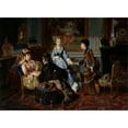 thumbnail image 3 of Charles Edouard Boutibonne 24x18 Black Modern Framed Museum Art Print Titled - Madame's Day (1875), 3 of 5