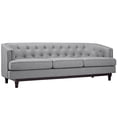 thumbnail image 2 of Modway Coast Modern Upholstered Polyester Fabric Sofa in Light Gray, 2 of 5