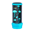 thumbnail image 5 of Manetlampa Aquarium - Lavalampa 17 färger Lampa med rörliga maneter för hemmakontor Barnpresent svart, 5 of 5