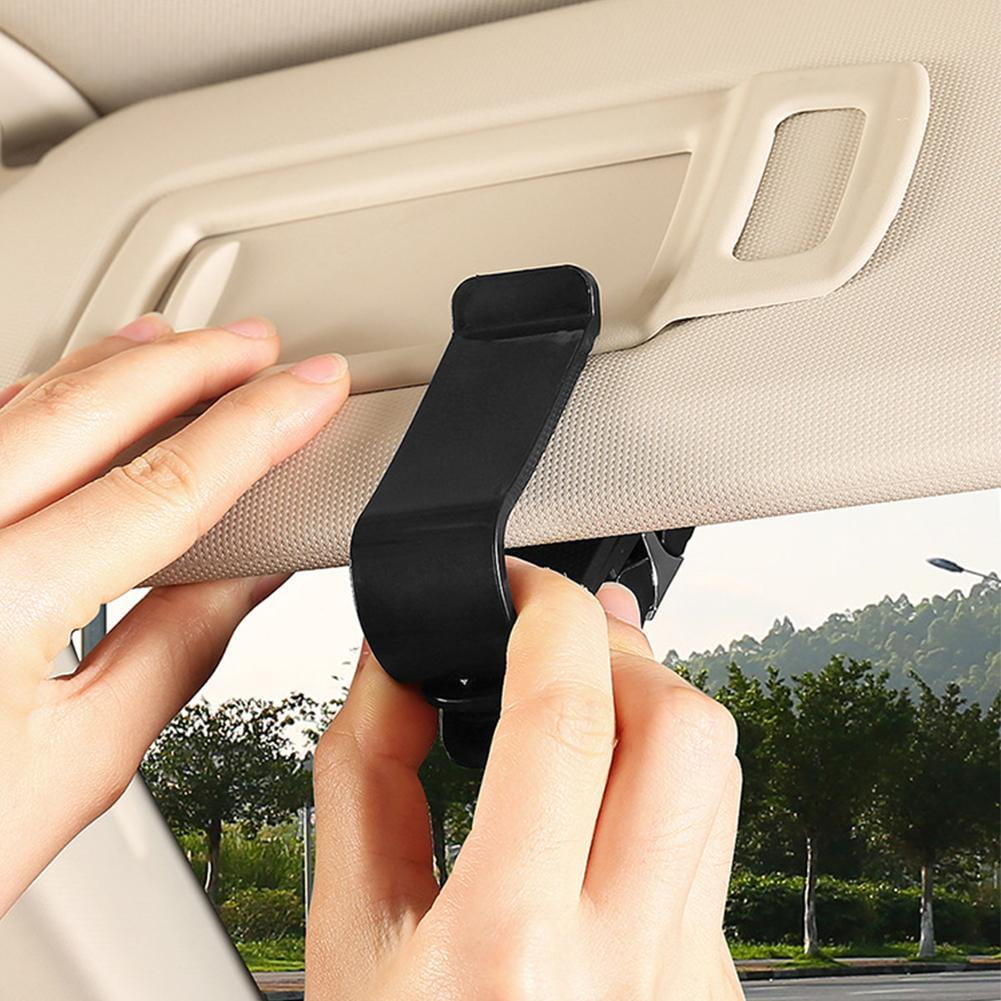 4 Color Car Sunshade Sunglasses Clip Holder Ticket Universal Car Card T9J3