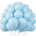 thumbnail image 3 of Globos de látex redondos de colores de 5/12 pulgadas, color macarrón, rosa, azul, verde y rojo, decoración para bodas, fiestas de cumpleaños, baby shower, 3 of 4