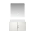 thumbnail image 3 of Sonoma 36 in W x 22 in D Glossy White Single Bath Vanity, Cultured Marble Top and 36 in LED Mirror, 3 of 11