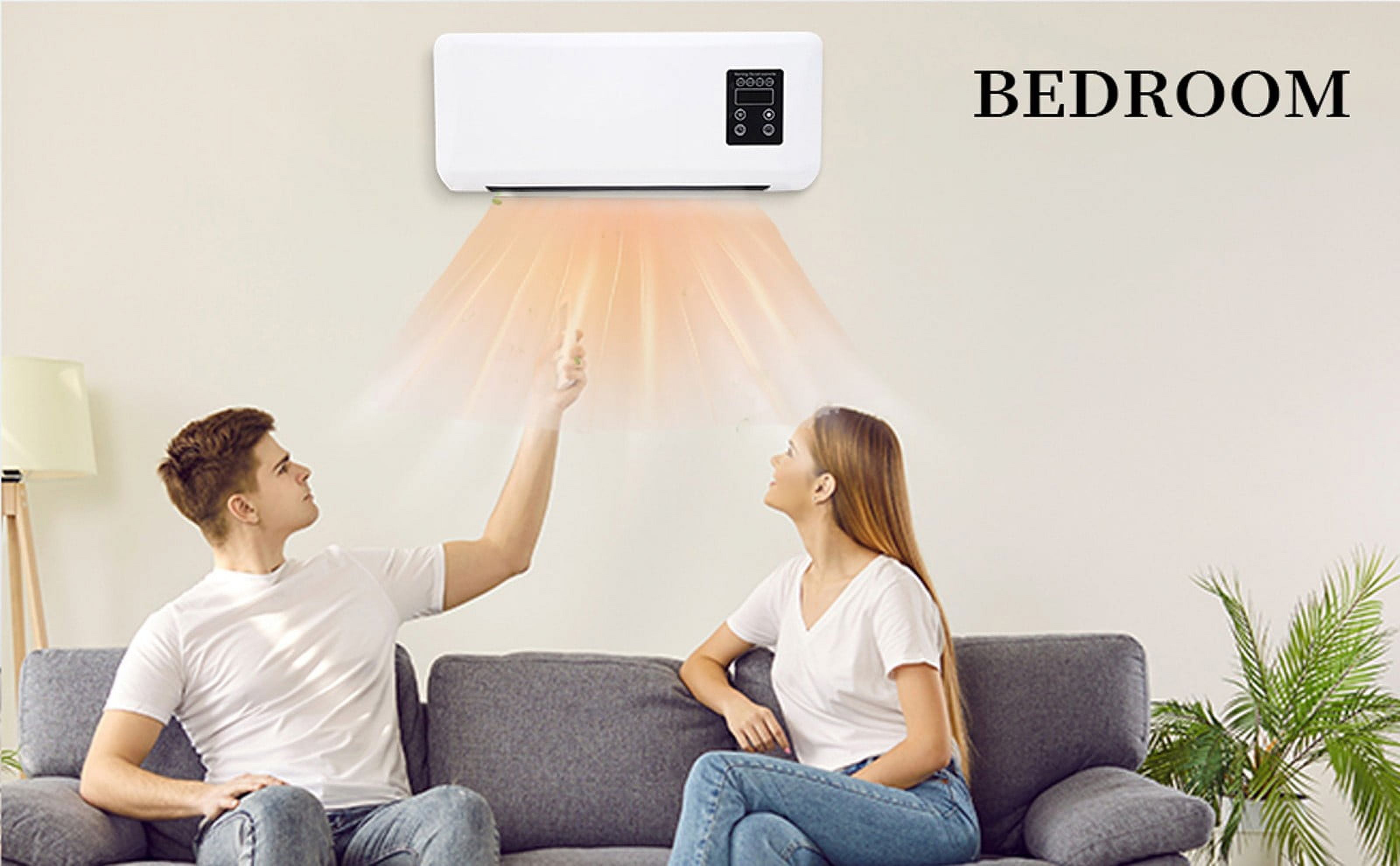 Totil Air Heater Two In One Wall Mounted Mobile Air Electric Fan Fully Installed Mobile Air Conditioning 2024 Mini Split AC/heating System W Portable Ductless Remote Home/bedroom/studio