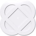 thumbnail image 1 of Ekena Millwork CMP40CE-01000 40 in. OD x 1 in. ID Square Charlotte Architectural Grade PVC Contemporary Ceiling Medallion, 1 of 1
