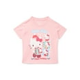 thumbnail image 2 of Hello Kitty Toddler Girls Holiday Graphic Tee with Short Sleeves, Sizes 12M-5T, 2 of 4