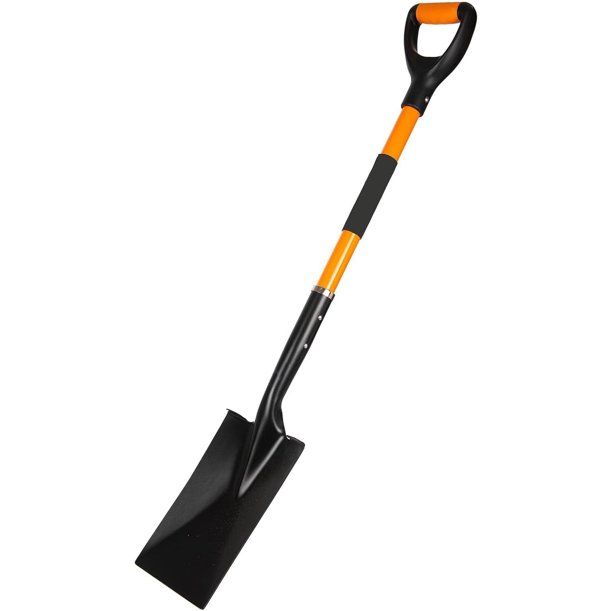 Spade Garden Shovel Steel Flat Spade with Ergonomic D-Handle Sharp Square Shovel for Lawn Edging Digging Heavy Duty Yard Tool Easy Cuts in Grass and Turf