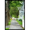 thumbnail image 2 of Foschino, Suzanne 17x24 Black Ornate Wood Framed with Double Matting Museum Art Print Titled - Country Town Sidewalk, 2 of 4