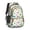 White Dinosaurs Cacti, variant on White Cartoon Dinosaurs Volcanoes Pattern Cute School Backpack Bag with Padded Back and Adjustable Shoulder Straps 16.9 X 12.6 X 5.9 Inches