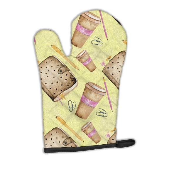 Caroline's Treasures Watercolor Coffee and Journal Oven Mitt