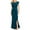 Blue summer dresses, variant on SEMPAI Up to 60% Off Summer Dresses Summer Dresses for Women Short Sleeve V-Neck Solid Long Summerdresses Loose Flowy for Easter Women Dresses