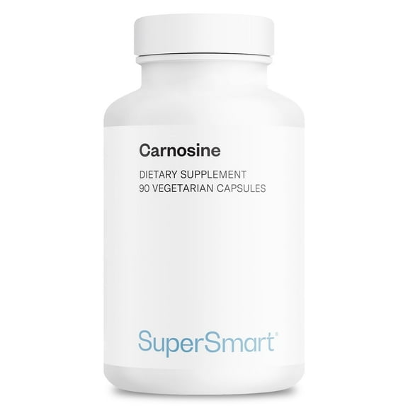 SuperSmart Carnosine 1500mg per Day (High Potency) - Dipeptide L-Carnosine Supplement | Non-GMO - 90 Vegetarian Capsules