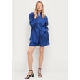 thumbnail image 4 of Ellos Women's Oversized Button-Front Linen Blend Shirt, 4 of 6