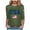 Green, variant on vigerkar 3/4 Sleeve USA Patriotic Shirts for Women 4th of July America Stars Stripes Flag Graphic Tops Summer BBQ Tee (White, L)