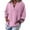 Pink-A10, variant on Womens 100% Cotton Linen Tunic Long Sleeve V Neck Gauze Shirt Casual Work Lounge Blouse Tops Wine 2XL