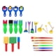thumbnail image 2 of Juego de pintura para niños de 26 piezas, Mini esponja de flores para aprendizaje temprano, cepillos de dibujo, sellos, rodillos, bolsa de PVC Inevent FN0059-00B, 2 of 7