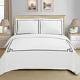 thumbnail image 2 of Miller Cotton Embroidered 3-Piece Duvet Cover Set by Blue Nile Mills, Full/Queen, Black, 2 of 3