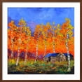 thumbnail image 2 of Art.com Aspen Trees in Autumn Art Print by Pol Ledent, Brown Frame Wall Art, 29" x 29", 2 of 5