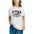 thumbnail image 3 of Zwiiyzr 3-14Y Toddler Boy Girls Christmas Shirts Short Sleeve Round Neck T-Shirt Christmas Graphic Tees Holiday Tops Toddler To Big Kids White, 3 of 5