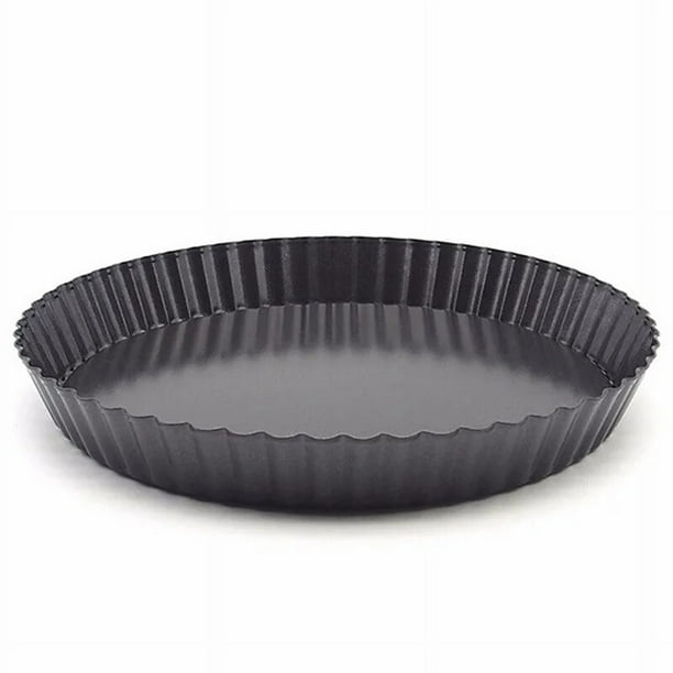 Molde antiadherente de 9 pulgadas para tartas, quiches, flanes, tartas, pizzas, pasteles, molde extraíble con fondo suelto, acanalado, resistente, para pizza, utensilios para hornear SGS 1 pieza