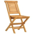thumbnail image 2 of vidaXL Folding Patio Chairs 4 pcs 18.5"x24.8"x35.4" Solid Wood Teak, 2 of 4