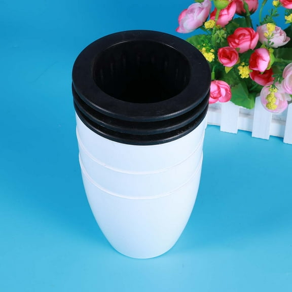 GOOHOCHY  3 Pcs Automatic Watering Flower Pot Live Plants Mini Pots White