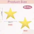 thumbnail image 2 of 80 Pcs Laser Gold Stars Cutouts, 11 Inch Double Printed Paper Stars Cutout, 2 of 6