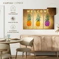 thumbnail image 5 of Elephant Stock Paradise Pineapple Wall Sign Wall Art - Horizontal Multi Panel Canvas - Living Room Wall Decor - Wall Signs Multi Panel - Brown And Pink Decor - 45" x 28", 5 of 8
