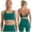 Green, variant on Sports Bras for Women,Strappy Crisscross Back Padded Low Impact Running Sports Bra with Removable Cups Green M