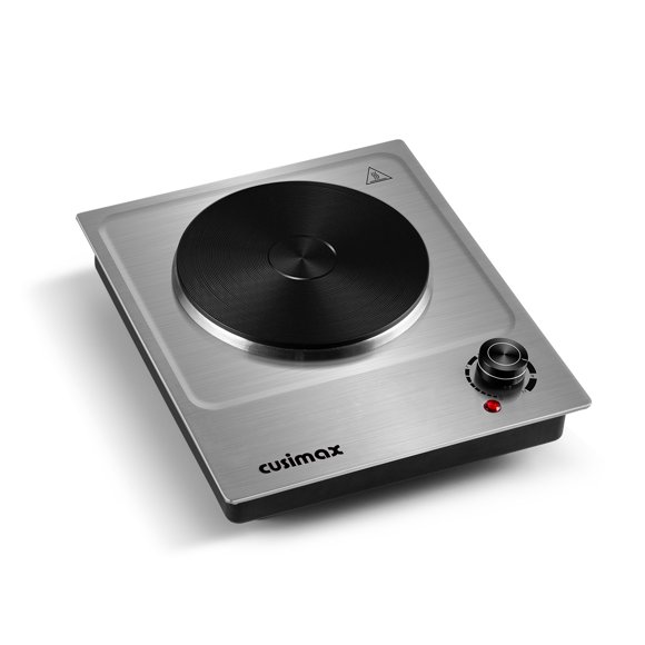 CUSIMAX 1500W Single Electric Hot Plate Portable, Stainless Steel Countertop Burner, Effortless to Clean for Hassle-Free Cooking,Halloween