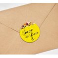 thumbnail image 3 of Darling Souvenir 45 Pcs Yellow Round Floral & Anchor Save The Date Stickers DIY Envelope Seals-1.6 Inches, 3 of 4
