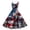 Red, variant on HAJWOH Women Independence Day Dresses 50s 60s Vintage Sleeveless Star and Stripe Print Cocktail Swing Dress Retro Patchwork Midi Evening Dress Blue XXL