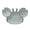 Green, variant on Eqslft Crab-Shaped Meal Tray with Suction Base, Food-Grade Silicone, 3-Compartment Plate with Spoon & Fork for Office, Picnic, Party(Green)