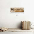 thumbnail image 2 of Outdoor Go Away, I’m Reading 4"x12" Metal Sign, Wall Décor for Home and Office, 2 of 4