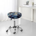 thumbnail image 7 of Fotbe Abstract Blue Squares Stool Covers Round,Waterproof Round Bar Stool Covers Bar Chair Covers Washable Stool Cushion Slipcover for 12-14 Inch Chair-, 7 of 7