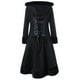 thumbnail image 3 of Moda mujer sólido doble botonadura botón frente estilo más tamaño abrigo Tops Fridja po237, 3 of 6