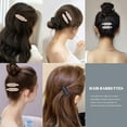 thumbnail image 5 of 8PCS No Bend Hair Clips With Bling No Crease Hair Clips Creaseless Hair Clips No Dent Hair Clip For Makeup Applications Metal Flat Hair Clips, 5 of 5