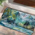 thumbnail image 4 of ONETECH Mountain River Trees Square Floor Mat Indoor Outdoor Felt Mat for Home Entrance 19.68*39.37 in, 4 of 6