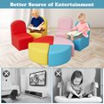 thumbnail image 5 of Kinbor Toddler Couch Daycare Furniture, 8pcs Seating Set Children Chairs Sofas Colorful Flexible Seating for Daycare Preschool Playroom, 5 of 9