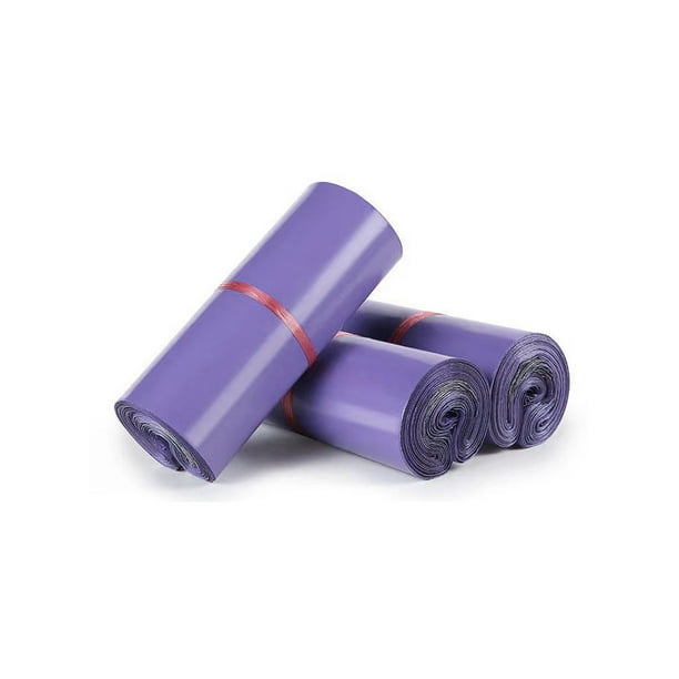 Bolsa de almacenamiento de 100 piezas, PE, impermeable, portátil, para el hogar, negocios, correo Industrial, correo, organizador de embalaje, Almacenamiento y organización del hogar Púrpura Toystoory HA079953-02
